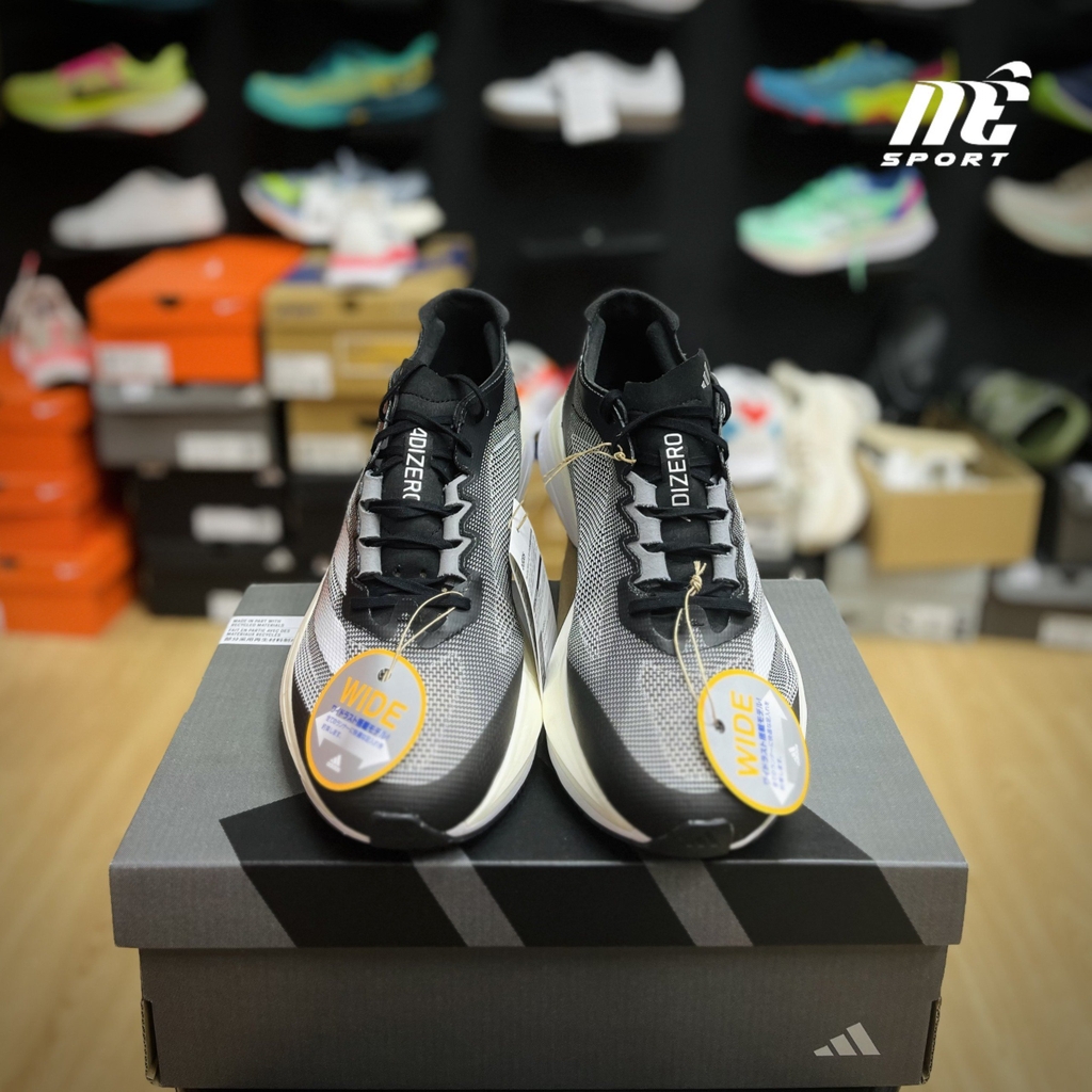 Adizero Boston 12 Wide Xám Đen