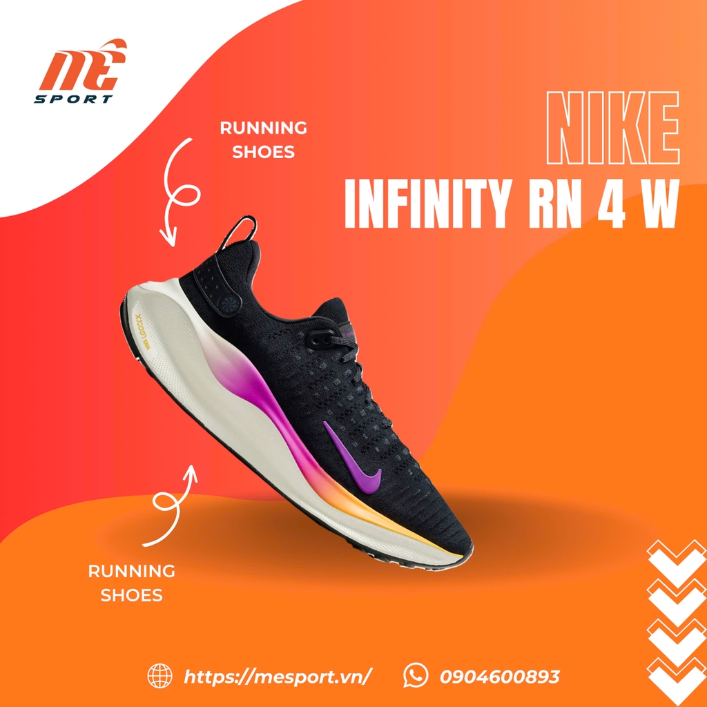 Giày chạy bộ nữ Nike Reactx Infinity Run 4