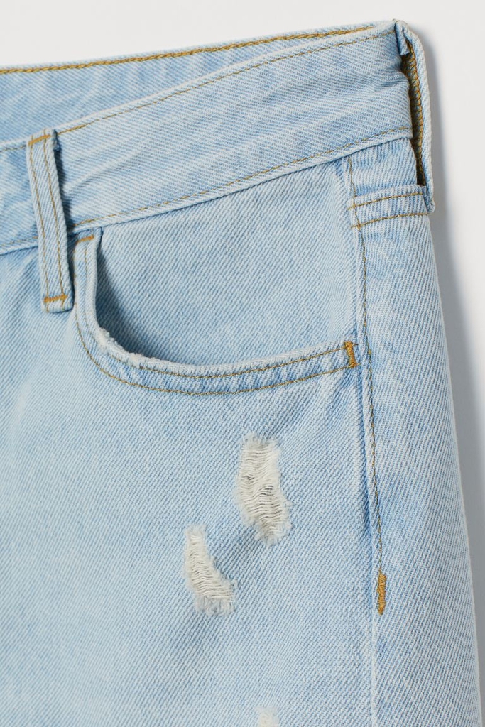 Chân váy bò rách HM