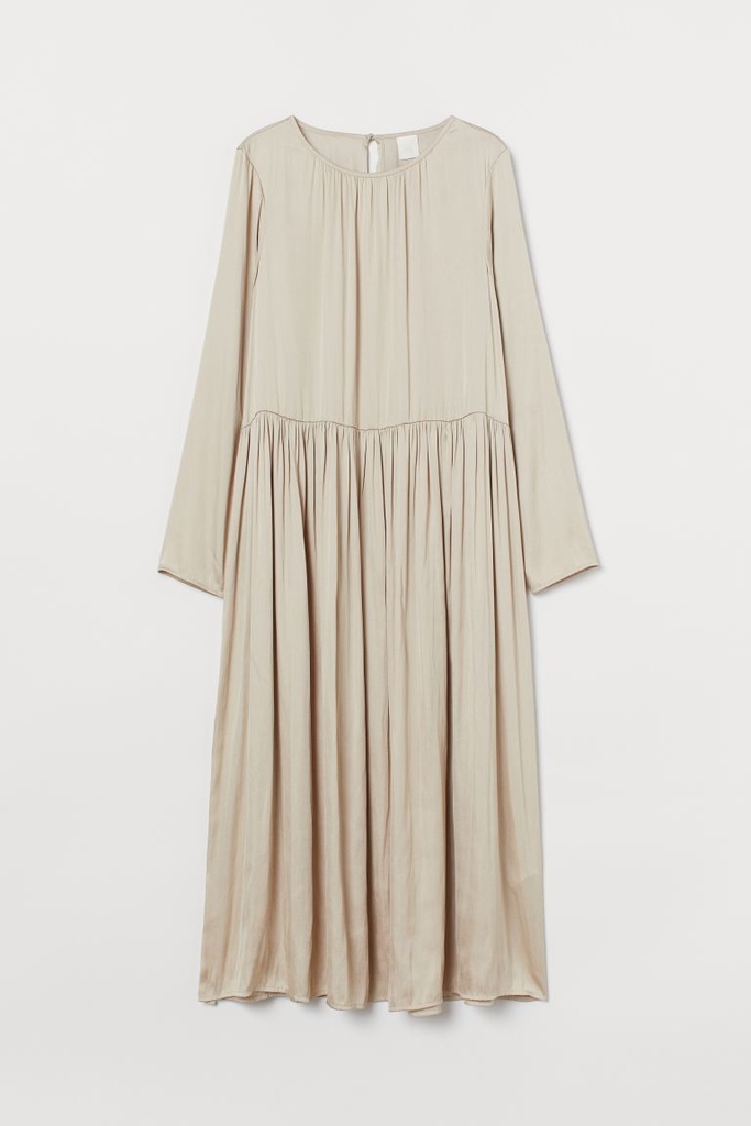 Váy lụa dáng dài HM