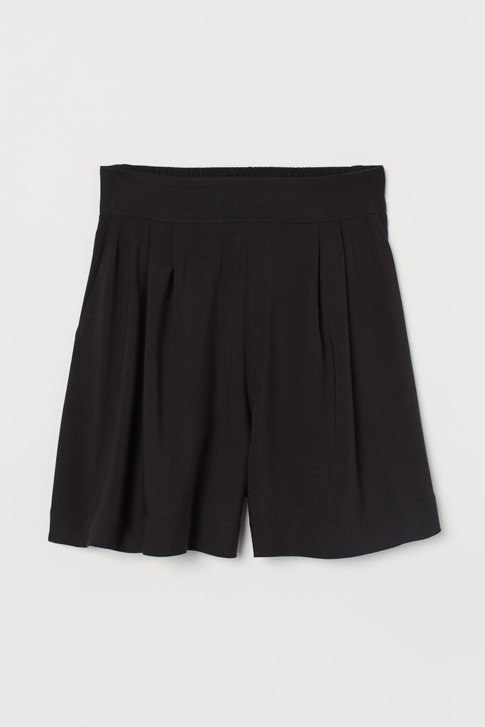 Quần short vải đen HM