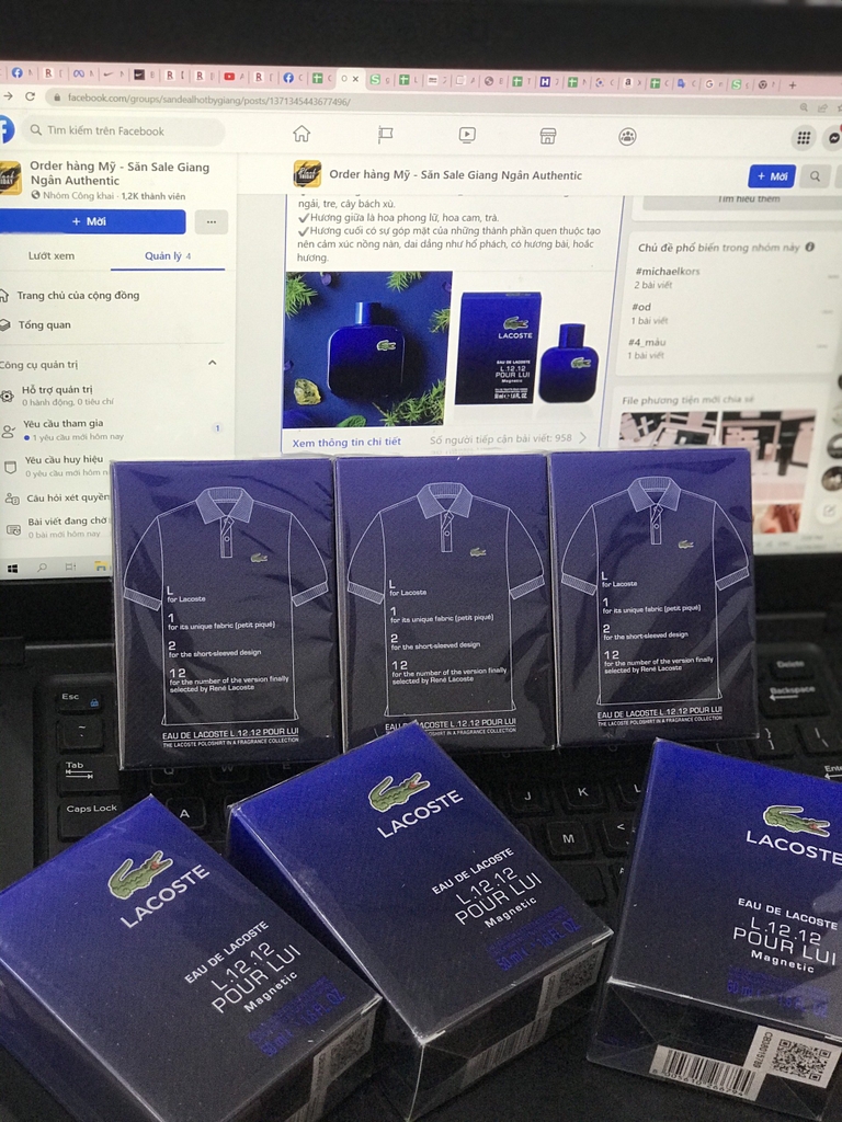 Nước hoa Lacoste xanh