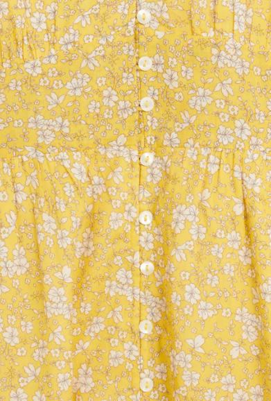 Váy maxi hoa vàng Mango