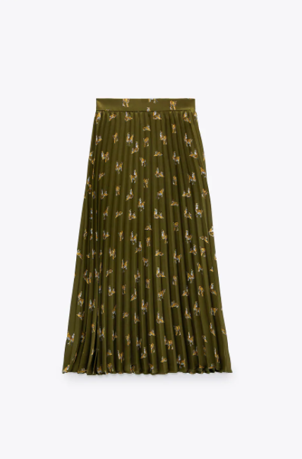 Chân váy xếp li CHARMO dáng dài chất lụa mịn Pleated Skirt - Chân váy |  ThờiTrangNữ.vn