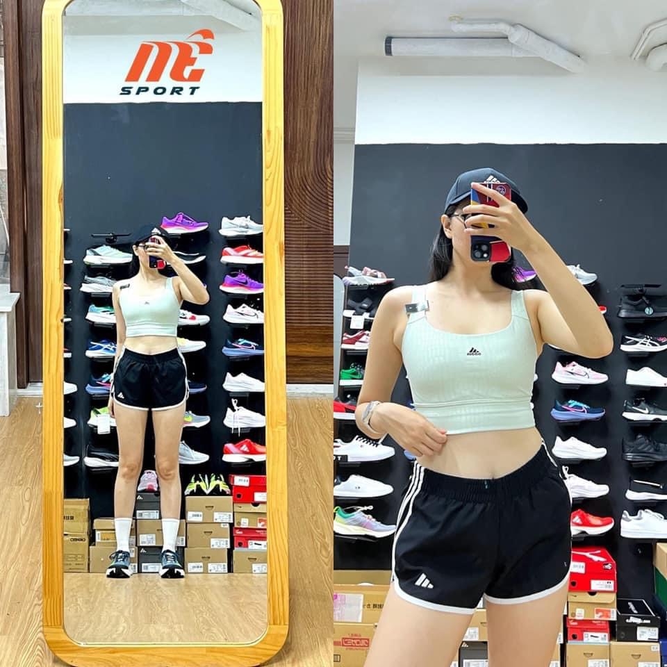 Áo bra Adidas trắng