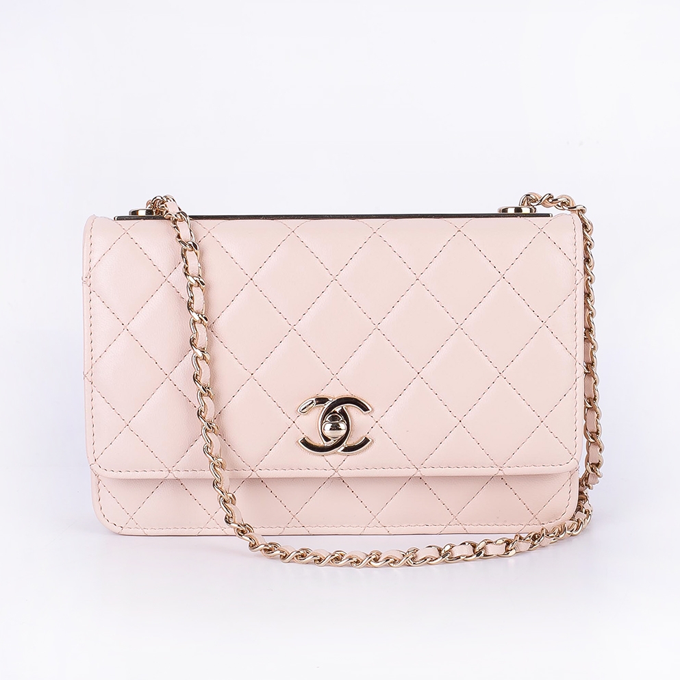 Túi Chanel Classic Medium màu hồng nude da cừu best quality