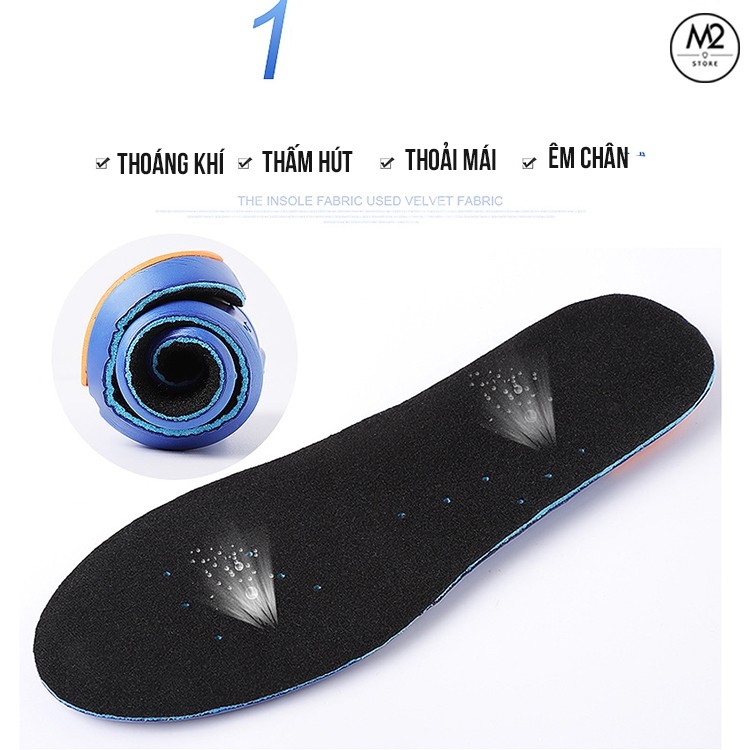 Lót giày thể thao êm chân, thoáng khí, thấm hút mồ hôi, chống sốc LGTT16-C3