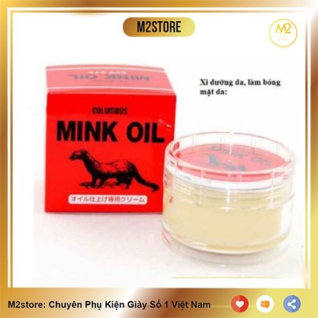 Mỡ chồn bảo dưỡng đồ da Mink Oil dưỡng bóng chăm sóc, áo da, giày da, túi ví da (XDG64)-XMK2-2-42