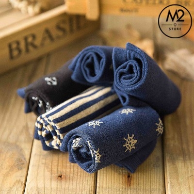 Combo 5 đôi tất nam thời trang Hàn Quốc siêu đẹp, thoáng khí TN19-H3