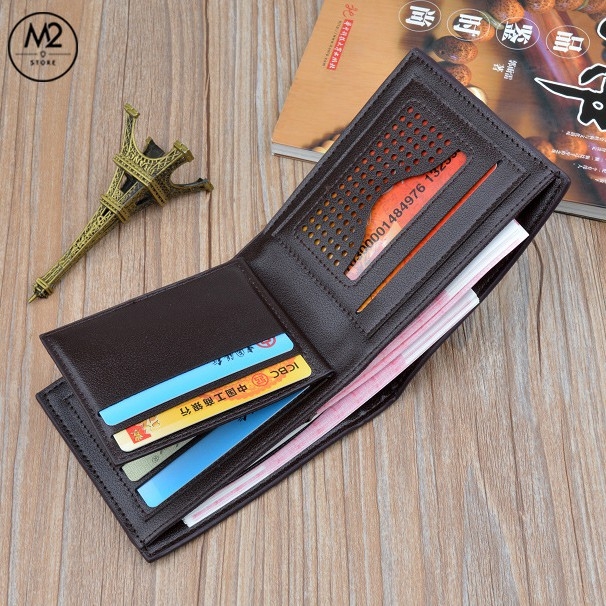 Bóp ví nam ngang da PU Retro XIMO thời trang siêu mỏng hàn quốc (VNN14)-A1