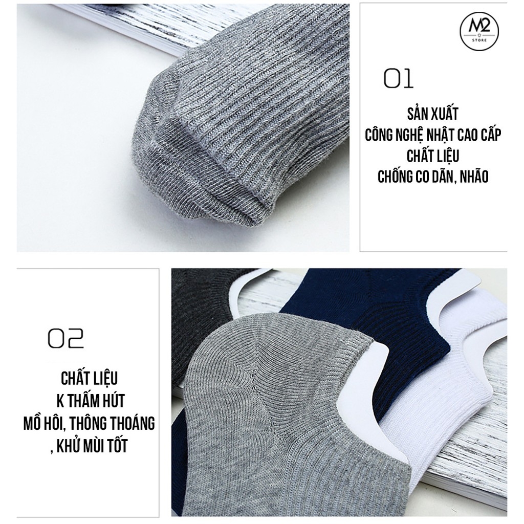 Tất Nhật Nam Nữ cổ ngắn cao cấp 2019 (Chống trượt gót) HAMU TCN01-G5