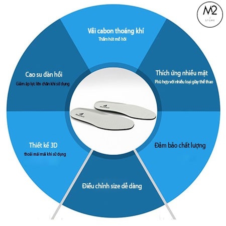 Lót Giày Thể Thao Thấm Hút Mồ Hôi, Thoáng Khí Và Hấp Thụ Sốc Cực Tốt LGTT21