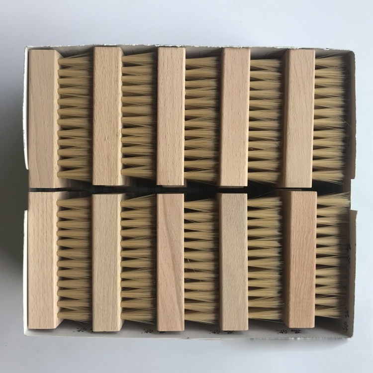 Bàn chải đánh giày lông heo & lông nhựa PP bản cho giày vải sneaker XIMO (BCDG17)