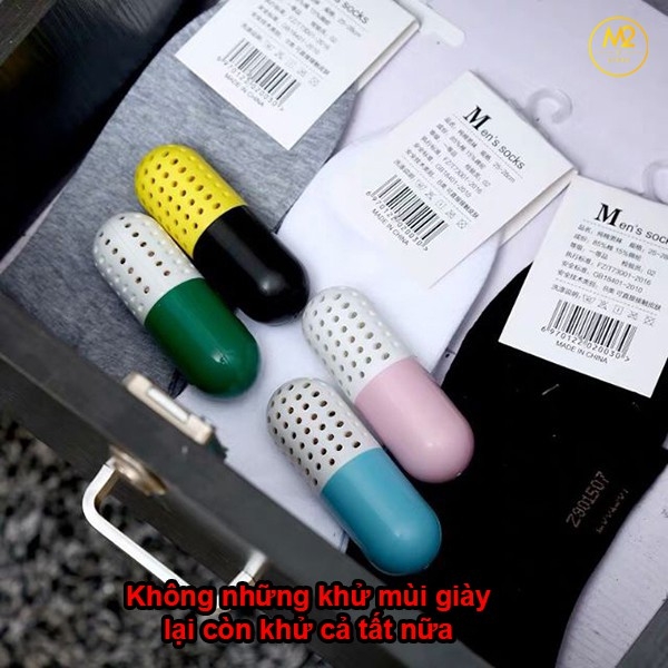 Viên hút ẩm khử mùi giày dép, và đồ vật đa năng CURE PILL XIMO KMG01-XMK2-2-6