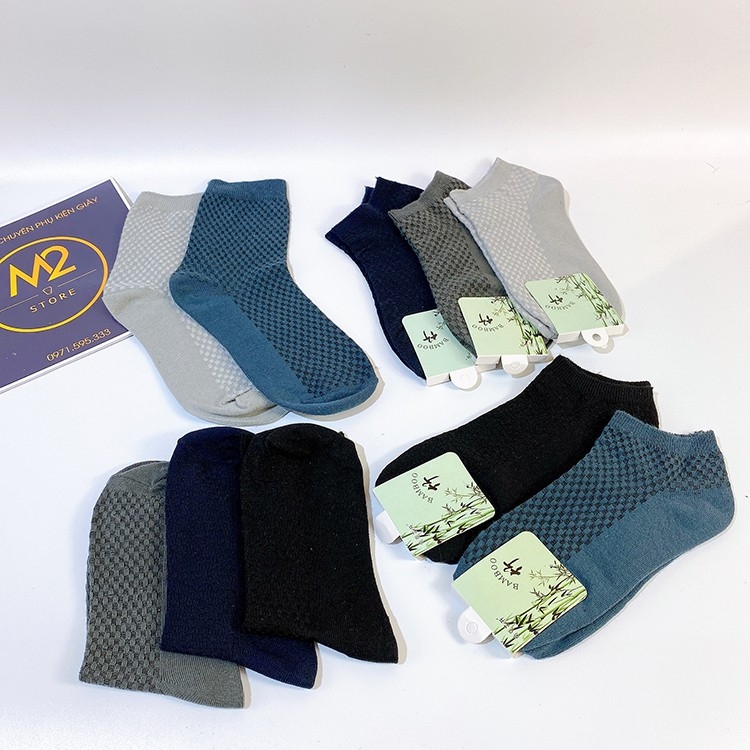 Đôi Vớ Tất Nam Nữ chất liệu sợi tre cao cấp thời trang lịch lãm XIMO (TN15-H2)