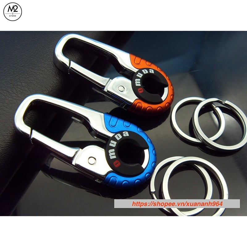 Móc khoá xe máy ô tô đẹp Thái Lan OMUDA cao cấp inox sang trọng lịch lãm MK08-A5