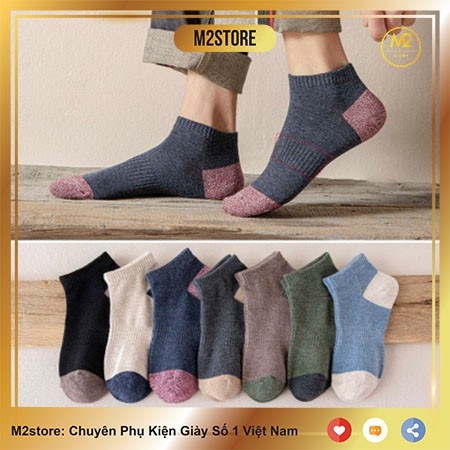 Combo 5 Đôi Tất Vớ Nam Cổ Ngắn Phong Cách Lịch Lãm Trẻ Trung TN31