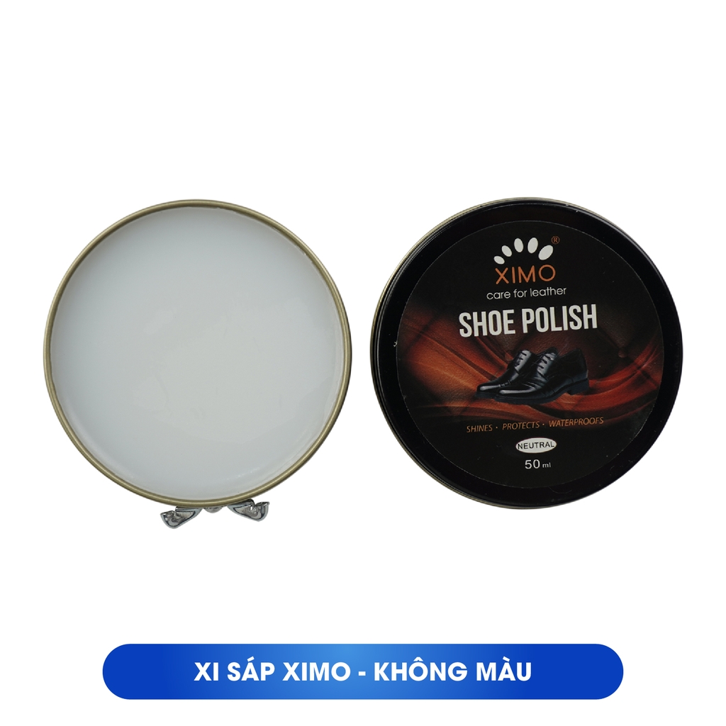 Xi Đánh Giày Sáp Shoe Polish XIMO Đen, Không Màu, Nâu Đủ Màu Chính Hãng XI08
