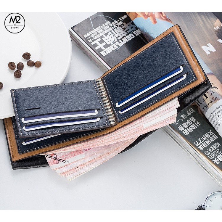 Bóp ví nam ngang da Baellerry XIMO thời trang siêu mỏng hàn quốc (VNN16-A1)