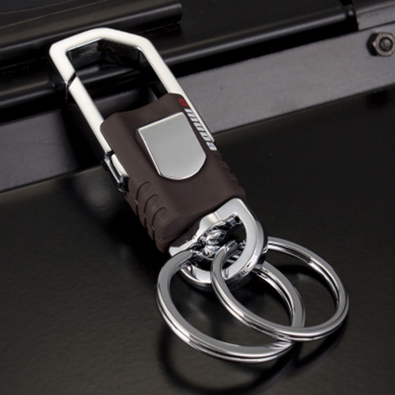 Móc khoá xe máy ô tô đẹp OMUDA có chốt móc đai quần thời trang, lịch lãm inox cao cấp MK10-A5