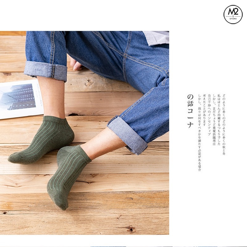 Tất Nam Nữ Cổ Ngắn, Vớ Cổ Ngắn Cao Cấp Siêu Thoáng Khí (kèm video thật) (TCN05-H1)