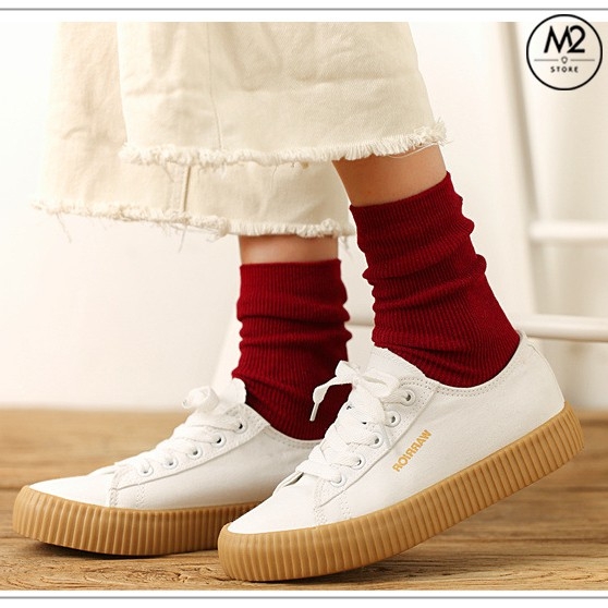 [Vớ Nữ Nhún Cổ Cao] Tất Nữ Nhún Cổ Cao Phong Cách Vintage Hàn Quốc TNG13