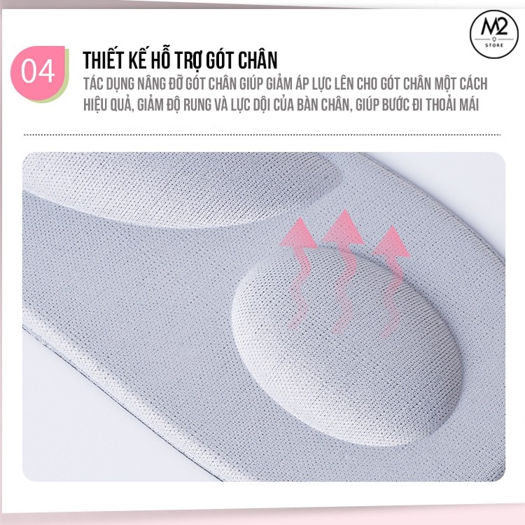 Cặp lót giày cao gót massage êm chân thoáng khí nguyên bàn cao cấp XIMO (LGCG05)