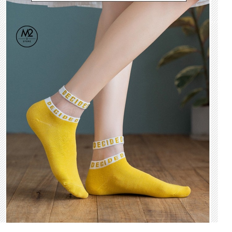 Tất Nữ Ren Lụa Mẫu Chữ DEGIDED Phong Cách Nhẹ Nhàng TNG07-G5