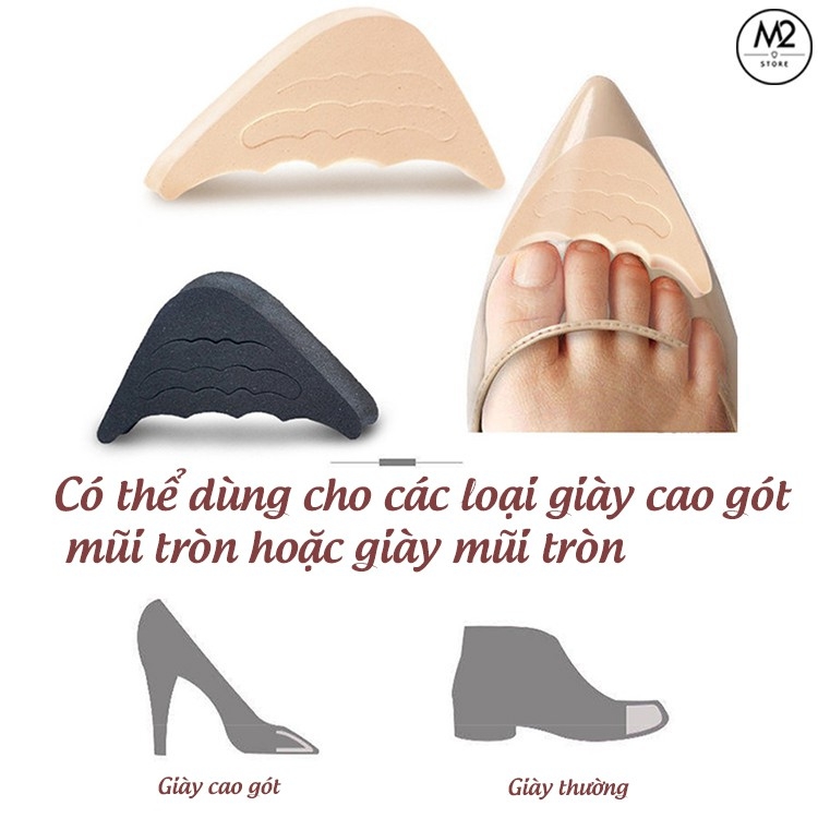 Cặp lót giày cao gót nữ đệm êm ngón chân XIMO chất liệu cao su non (LGCGC10-C9)