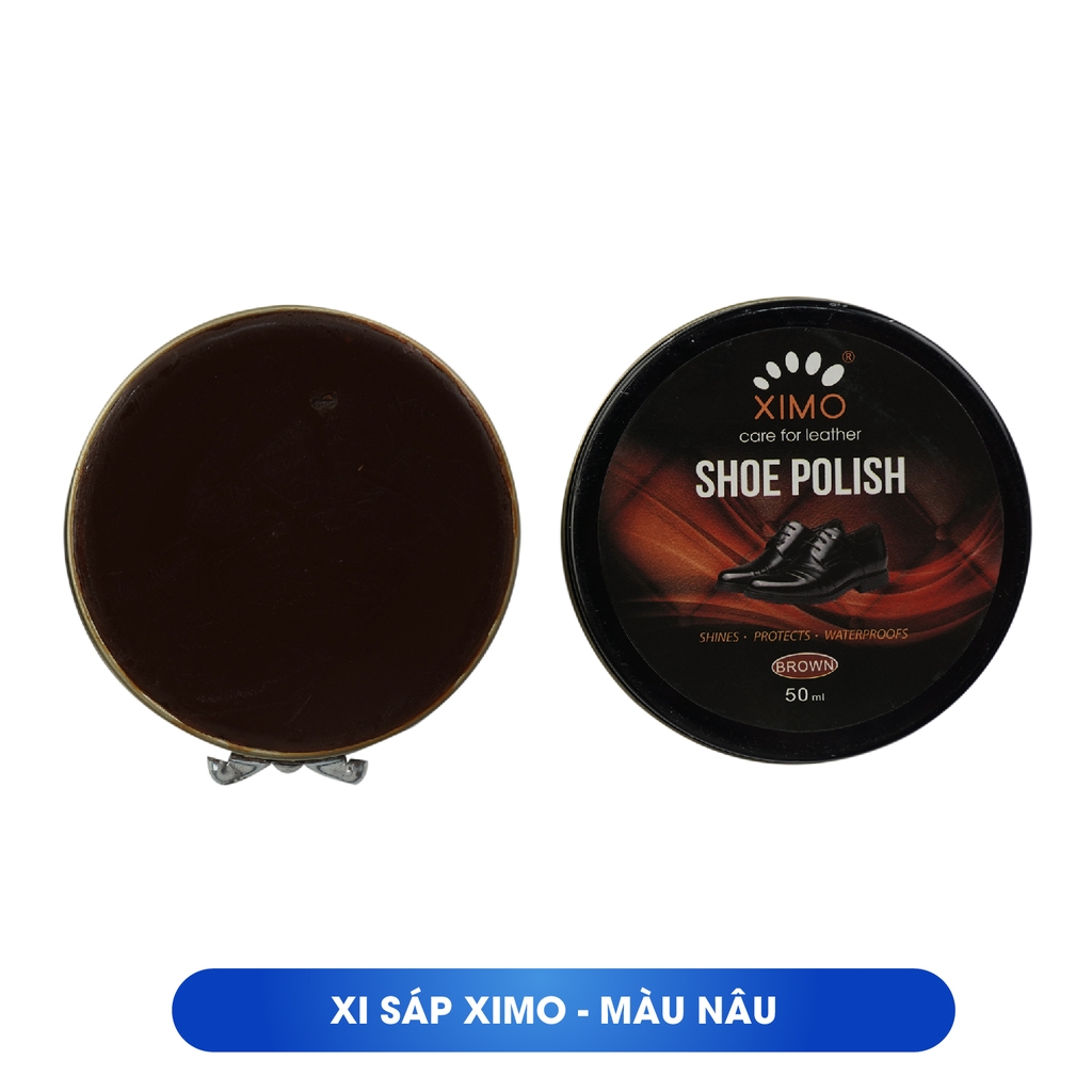 Xi Đánh Giày Sáp Shoe Polish XIMO Đen, Không Màu, Nâu Đủ Màu Chính Hãng XI08