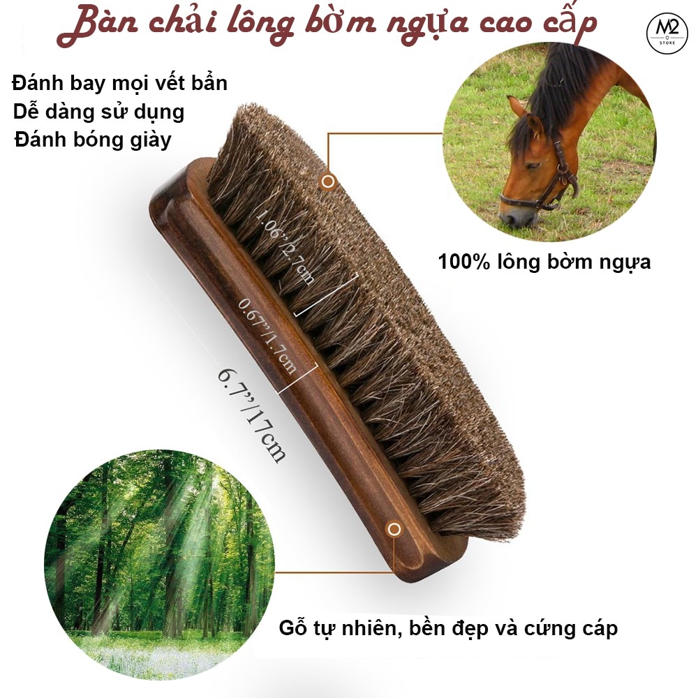 Bộ 3 bàn chải đánh giày