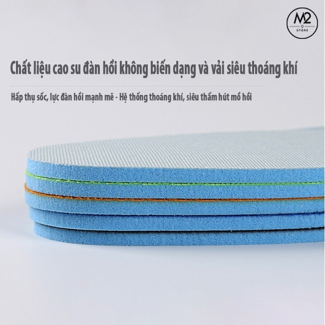Lót Giày Thể Thao Êm Chân Siêu Nhẹ Giảm Sóc, Khử Mùi, Thoáng Khí LGTT24