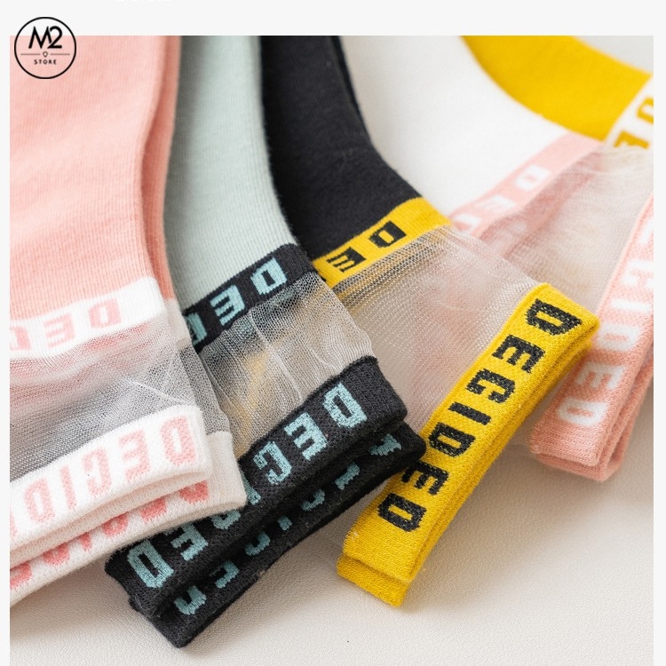 Tất Nữ Ren Lụa Mẫu Chữ DEGIDED Phong Cách Nhẹ Nhàng TNG07-G5