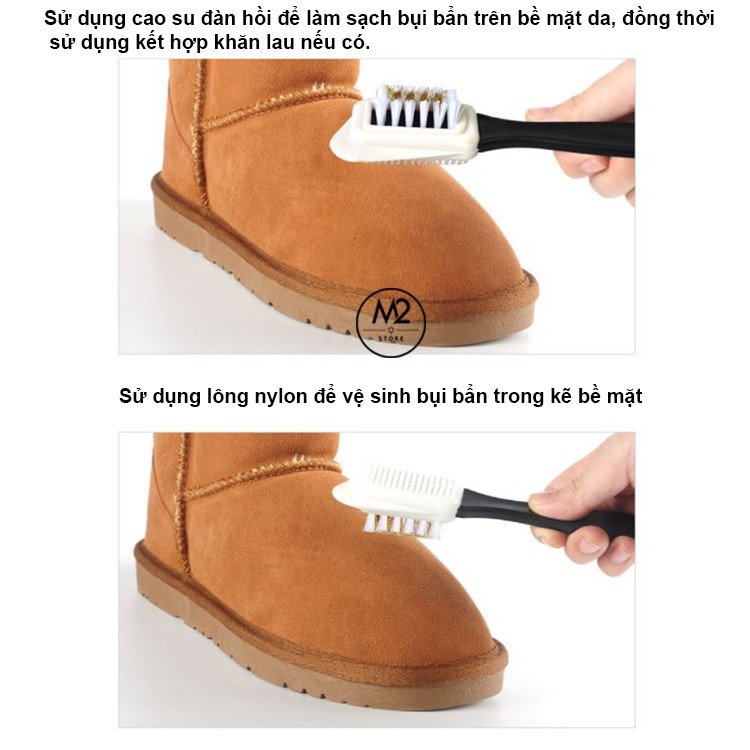 Bàn Chải Đánh Giày Dành Cho Da Lộn Cao Cấp Eykosi BCDG21-XMK3-1-9