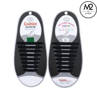 Dây giày cao su silicon đàn hồi buộc giày thông minh Goodmice Bộ 16 dây Chammart XIMO DGTM01-C8