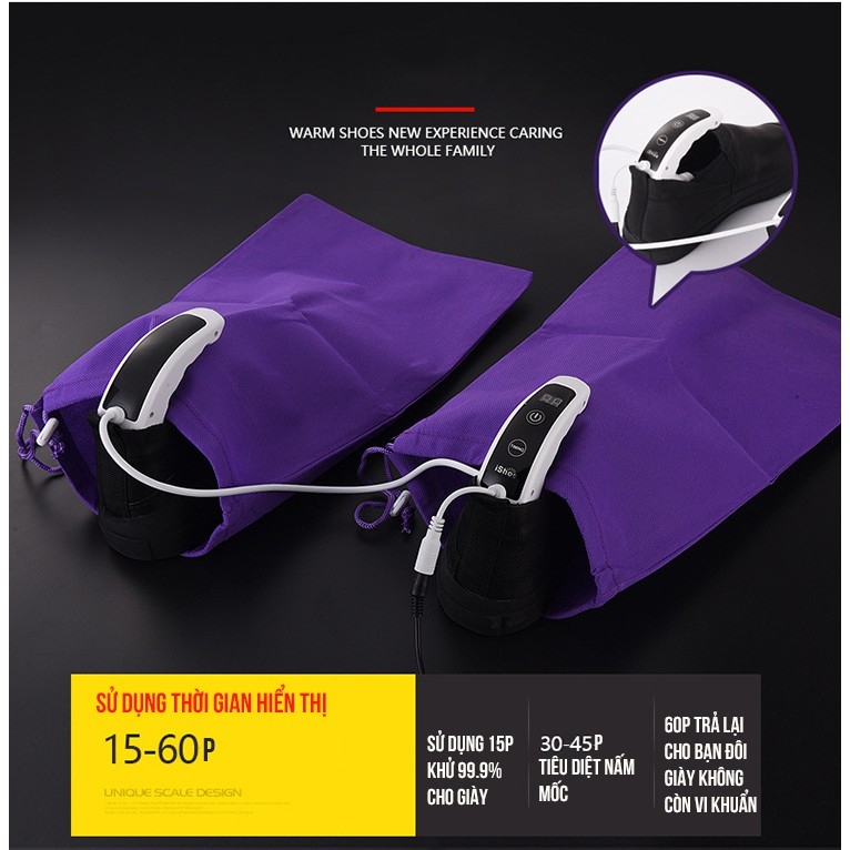 Máy sấy giày chiếu uv ishoe thông minh tiện dụng XIMO (MSG01-F1)