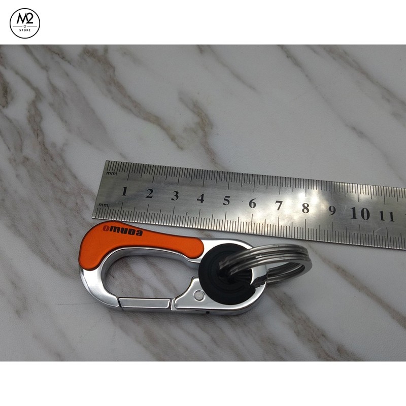 Móc khoá xe máy ô tô đẹp OMUDA cao cấp inox chống gỉ sét có chốt đĩa quần thời trang MK04-A5