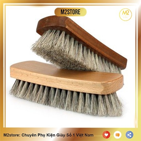 Bàn chải lông ngựa đánh giày Horsehair cao cấp cỗ lớn (BCDG02-A7)