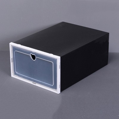 Hộp Đựng Giày Dép Nắp Nhựa Cứng Trong Suốt Thời Trang, Size lớn Chịu Lực 4kg XIMO HDG01