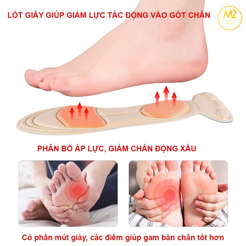 Cặp lót giày cao gót massage êm chân nguyên bàn (LGCG02)