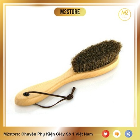 Bàn chải đánh giày lông ngựa linh hoạt không bị bẩn tay (BCDG18)