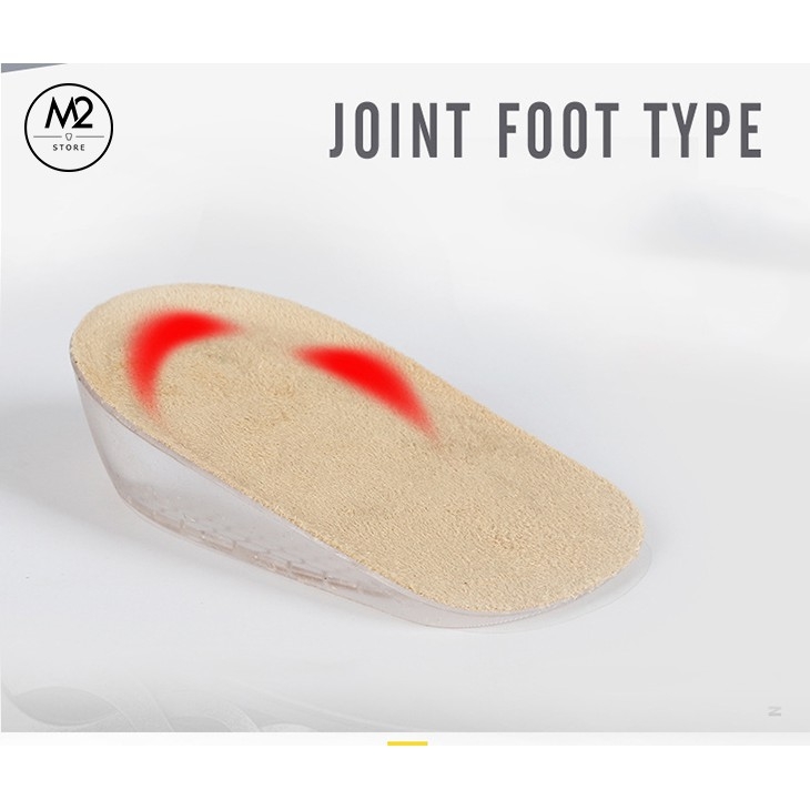 Lót giày tăng chiều cao silicon êm chân tích hợp keo bám đế L12 chính hãng