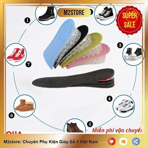 [C] Bộ 3 lót giày tăng chiều cao L2 L5