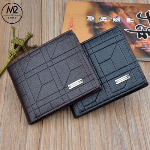 Bóp ví nam ngang da PU Retro XIMO thời trang siêu mỏng hàn quốc (VNN14)-A1