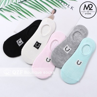 Set 5 Đôi Vớ Tất Lười Nữ Mặt Cười TNG30