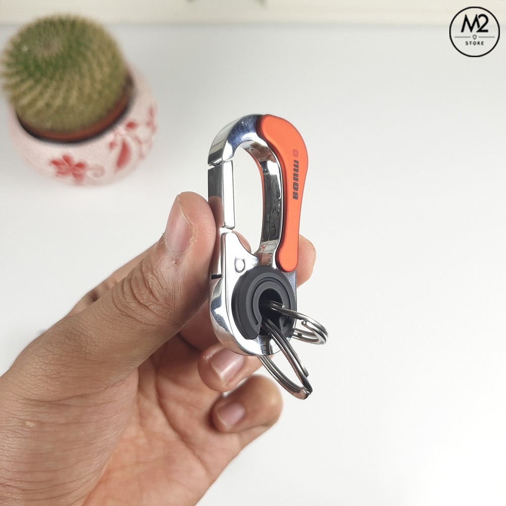Móc khoá xe máy ô tô đẹp OMUDA cao cấp inox chống gỉ sét có chốt đĩa quần thời trang MK04-A5
