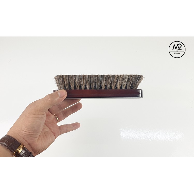 Bàn chải lông ngựa đánh giày Horsehair cao cấp cỗ lớn (BCDG02-A7)
