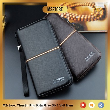 Bóp ví nam dài đẹp phong cách doanh nhân Hàn Quốc, sang trọng, lịch lãm (VND07-A1)