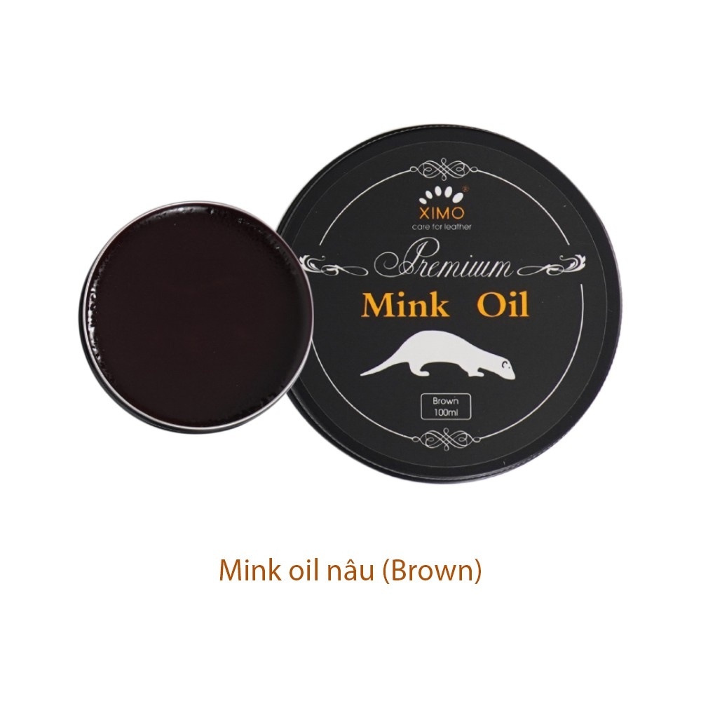 Mink oil mỡ chồn XIMO chuyên bảo dưỡng chăm sóc đồ da, làm mới, phục hồi giày da, túi xách, áo da, ví da, ghế sofa XI01