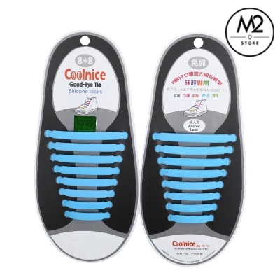 Dây giày cao su silicon đàn hồi buộc giày thông minh Goodmice Bộ 16 dây Chammart XIMO DGTM01-C8